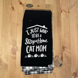 Cat Mom Dish Towel Set